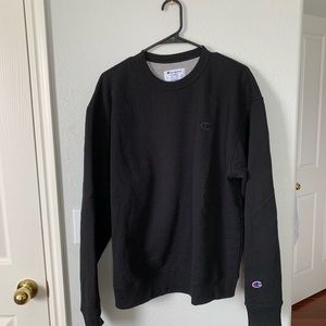 Champion black crewneck